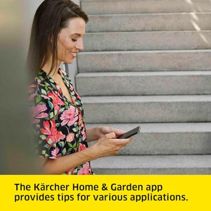 Kärcher K 2 Power Control pressure washer, pressure: max. 110 bar, flow rate: 360 l/h, area coverage: 20 m²/h, water filter, weight: 4.0 kg, high-pressure hose and gun, dirt blaster, spray lance