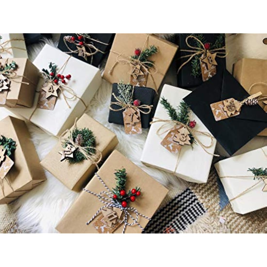 RUSPEPA Black Kraft Paper Roll - 122 cm x 30 m - Recyclable Paper Perfect for Gift Wrapping, Craft, Packing, Floor Covering, Dunnage, Parcel, Table Runner