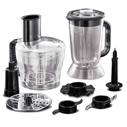 Russell Hobbs Desire Electric Food Processor, Bowl with 1.5L usable capacity, 1.5L Plastic jug, Stainless steel blades, reversible slicing/shredding