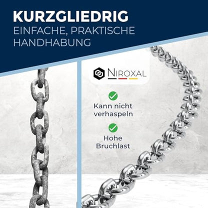 50-Meter 3-mm Thick Stainless Steel Chain V4A Short-Linked from NietFullThings on Piece Anchor Chain DIN 5685 DIN 766 50-m