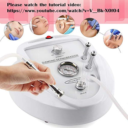 【Upgraded Version】 Microdermabrasion Machine Diamond Professional, Facial Care Salon Micro Dermabrasion Kit for Personal Home Use to Skin Rejuvenation, Tightening Beauty Machine