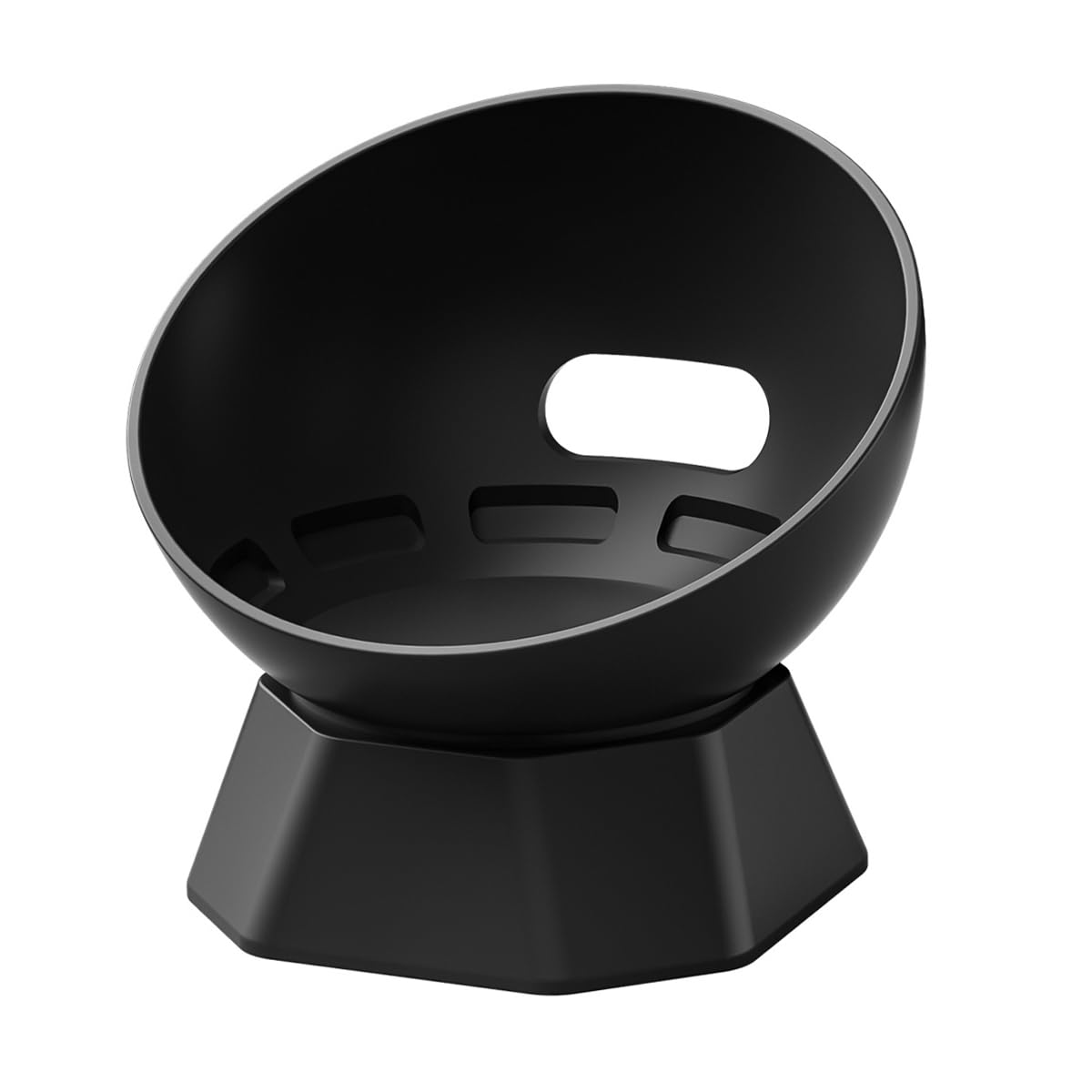 Tiardey Desk Stand, Tabletop Liquid Silicone Mount for Echo Dot (4th and 5th Gen), Perfect for Home Office or Living Room (Black)
