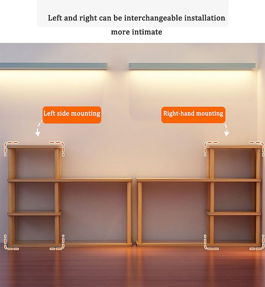 Dreamhousey Desktop Multilayer Bookcase Storage Rack, Large Capacity Solid Wood Storage Wall on Desk, Student Easy Organizing Rack