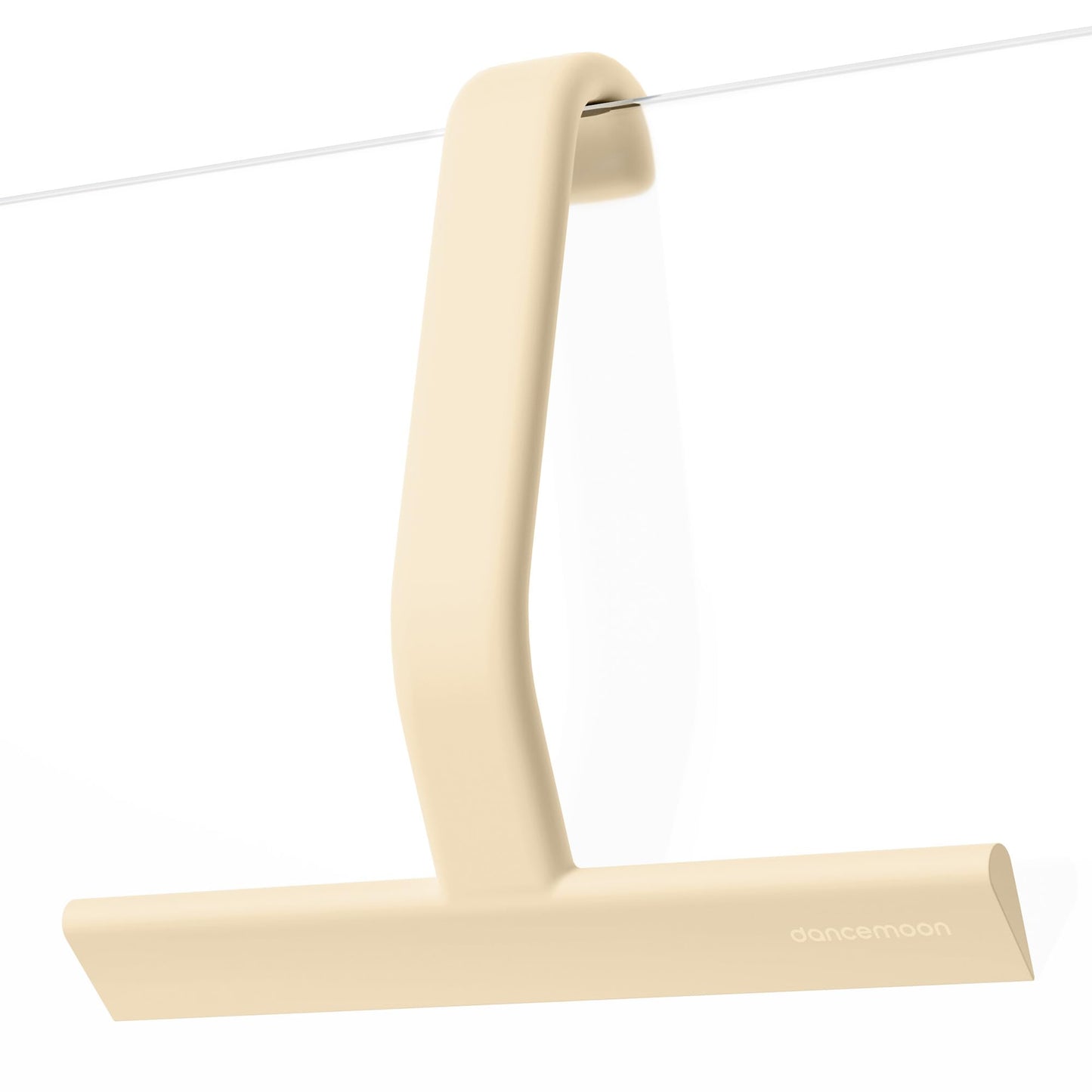 dancemoon JustHang Shower Squeegee with Built-in Hook, 25 cm, Sand Beige