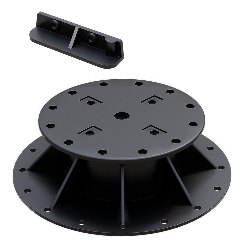 Ceta Adjustable Decking Pedestal, Pack of 10, 28mm-76mm, Shed Base, Riser Bearing Support, Shed Support, Feet Suitable for DIY Projects