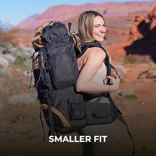 TETON Sports Unisex's Internal Frame Backpack, Onyx, 55L