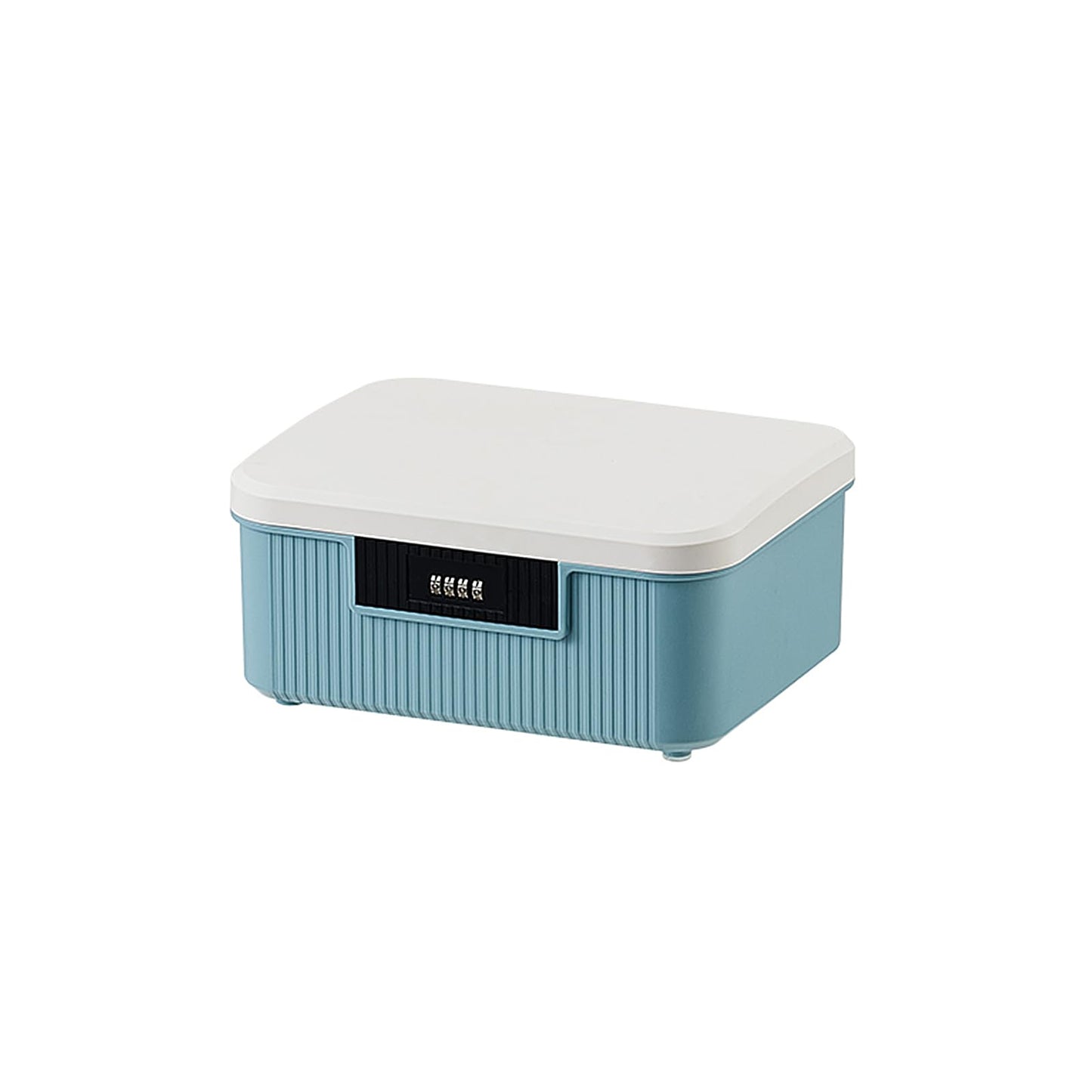 Toolzia Lockable Medicine Storage Box with Combination Lock, Hygienic Medication Storage Organizer Household Security Stash Box Lightweight Storage