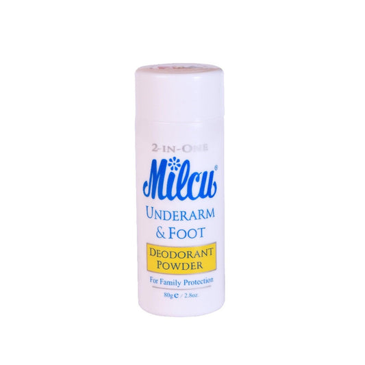 Milcu Underarm & Foot Deodorant Powder 80 Grams Large Size by Milcu