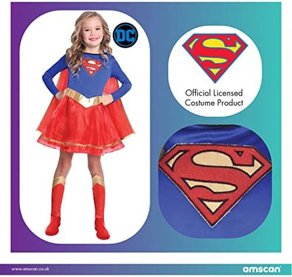 amscan Officially Licensed Warner Bros DC Comics Supergirl Classic Fancy Dress Costume