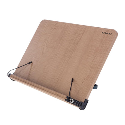 Sysmax Natural Wood Book Stand Reading Stands Laptop Holder Angle Adjustable Large