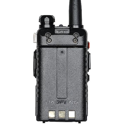 BAOFENG BF UV-5R 8-Watt Dual Band Two-Way Radio (144MHz-146MHz VHF & 430MHz-440MHz UHF) Includes Full Kit, Black