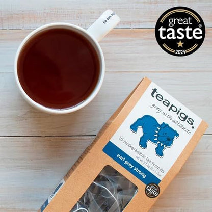 Teapigs Earl Grey Strong Tea Made With Whole Leaves (1 Pack of 50 Tea Bags)