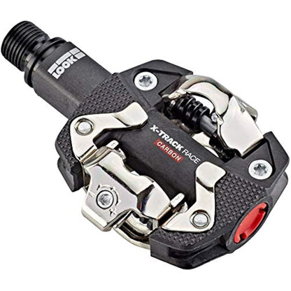 LOOK Cycle - X-TRACK Race Carbon MTB Pedals - Standard SPD Mechanism Compatible - Carbon Body - Chromoly+ Axle - Large Platform - Extremely Reliable Clipless Pedals