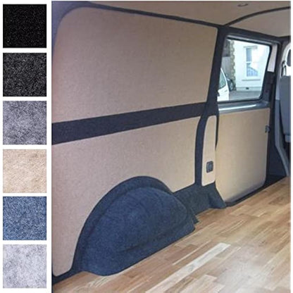 Van Lining Carpet - Choose Size and Colour - 4 Way Stretch Camper Conversion with Trimfix Adhesive (OCEAN BLUE, 2M X 2M + 2 TRIMFIX)