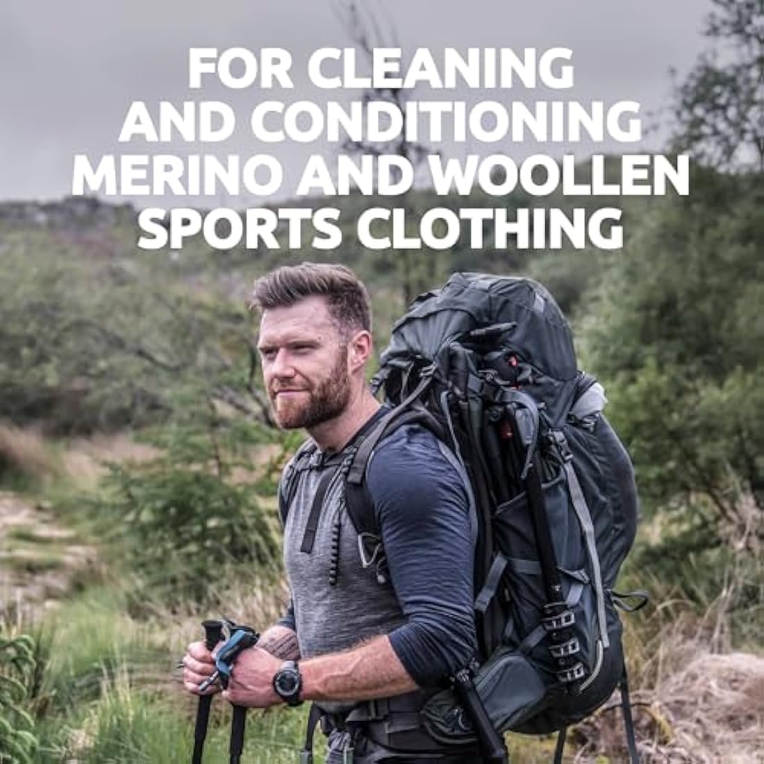 NIKWAX WOOL WASH High-Performance Cleaner and Conditioner for Woollen Base Layers. Cleans, Softens, Enhances Wicking, Freshens Wool, Merino Sports Clothing and Accelerates Drying - 5 Litre