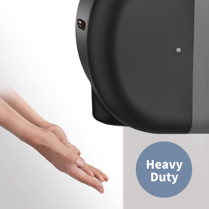anydry 2800B Commercial Hand Dryer For Toilets,Heavy Duty Stainless Steel Electric Hand Dryers,With Banner.Matte Black
