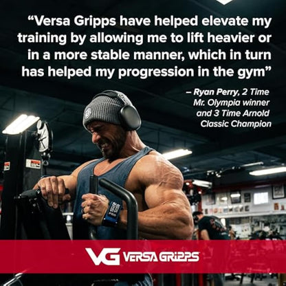 Versa Gripps® Xtreme, Made in The USA, Wrist Straps for Weightlifting, The Best Training Accessory
