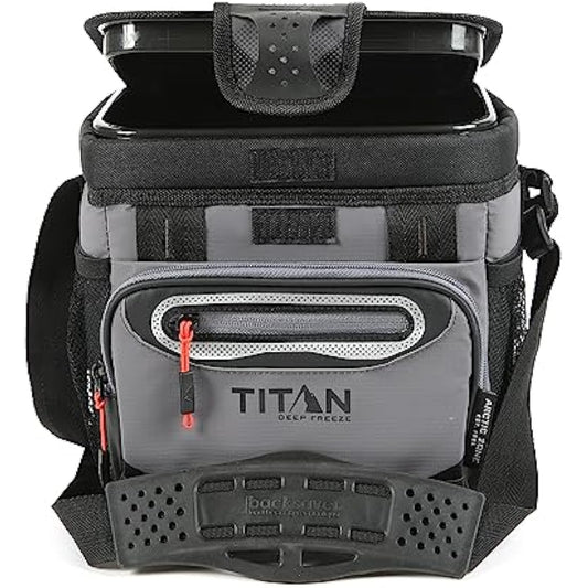 Titan Deep Freeze Cooler Zipperless Hardbody Cooler - Deep Freeze Insulation, HardBody Liner, and SmartShelf