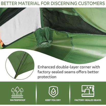 Clostnature Lightweight Backpacking Tent - 2/3/4 Man Tent for Camping, 3 Season Ultralight Waterproof Camping Tent, Large Size Easy Setup Dome Tent for Family, Outdoor, Hiking and Mountaineering