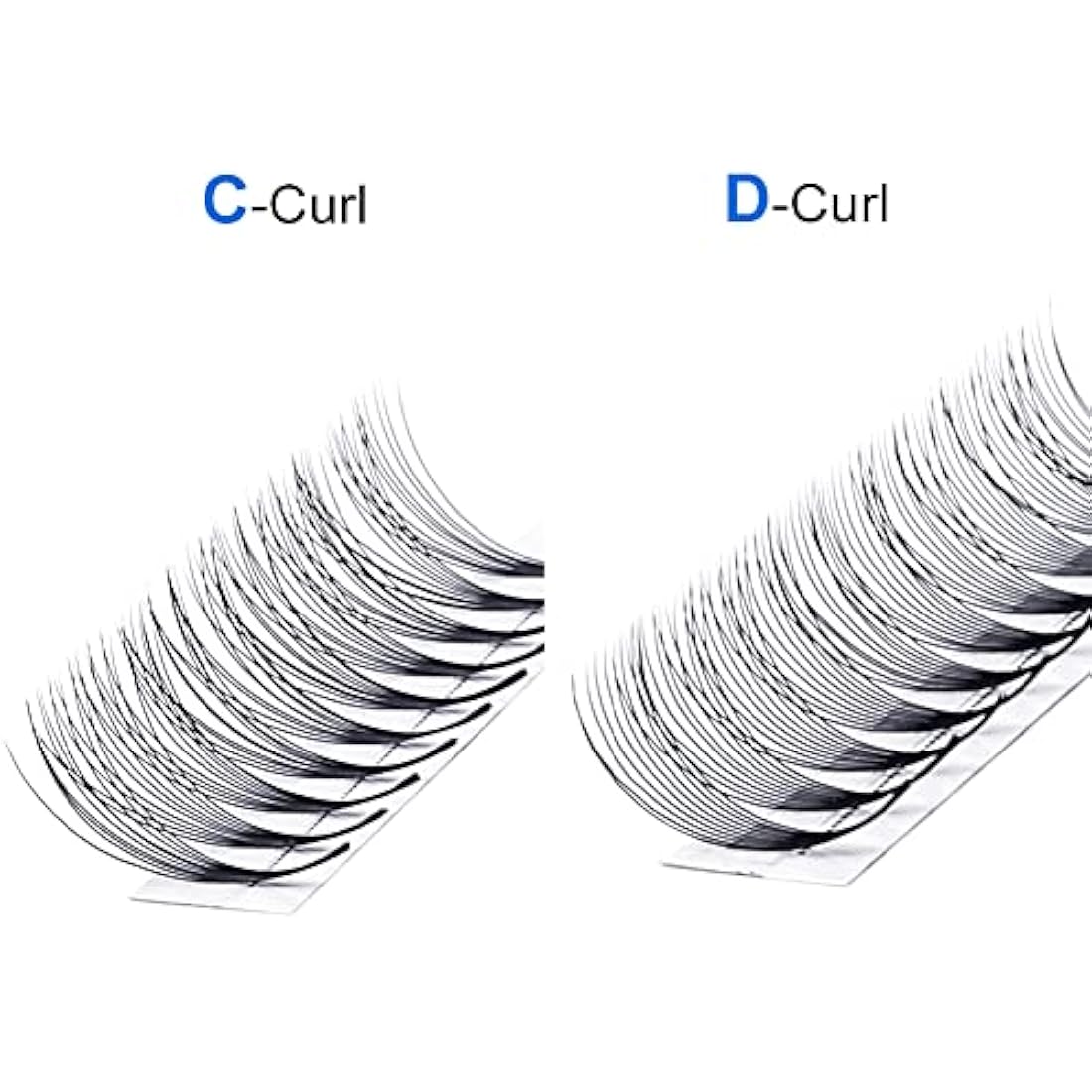 Pre Made Fan Eyelash Extensions 10D Fans 0.07mm C Curl 8-14mm Mix 10D Cluster Eyelash Extension Premade Fans Volume Russian Individual Lashes Cluster Gemerry Fan Lash Extensions(0.07-10D-C curl-Mix)