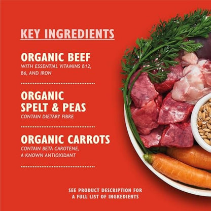 Lily’s Kitchen Made with Natural Ingredients Adult Wet Dog Food Tray Organic Beef 11 x 150g