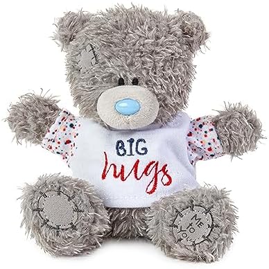 Me to You Tatty Teddy 10cm Bear in Big Hugs - Official Collection White, Grey, 62