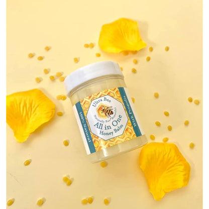 100% Natural All in One Honey Balm, Natural Moisturiser for Sensitive Face, Body, Lips,Tattoo's 200ml