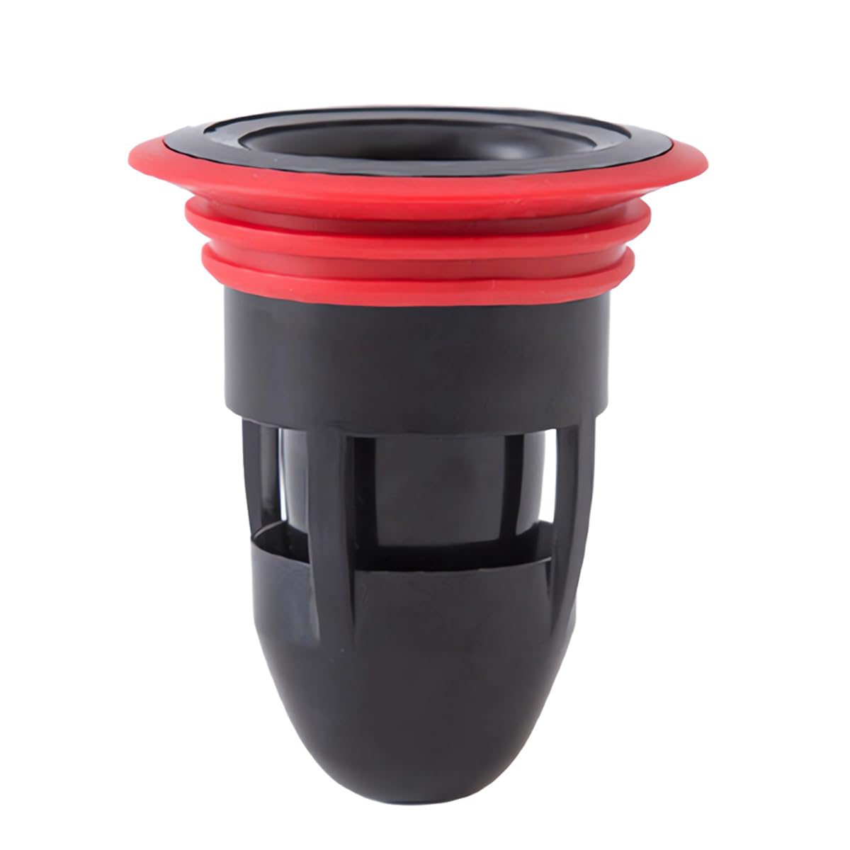 Shower Floor Drain Backflow Preventer, One-Way Drain Valve Sewer Core Anti-Odor Pipe Plug for Kitchen Bathroom (Black)