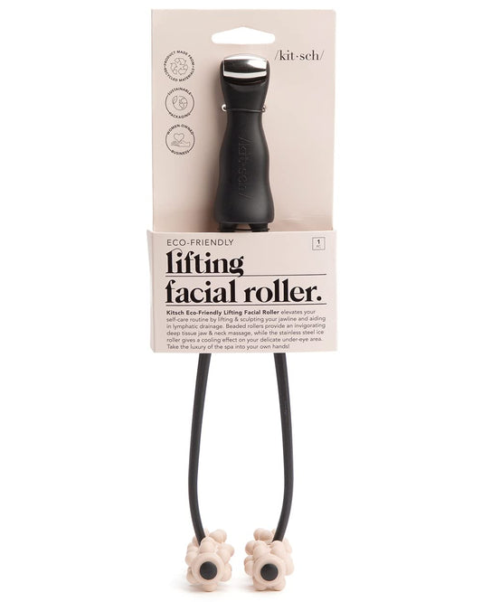 Kitsch Facial Lifting Roller for Wrinkles & Firming | 2-in-1 Eye & Face Massager Tool for Self-Care | Jawline Sculpting, Neck Lifting, and Skin