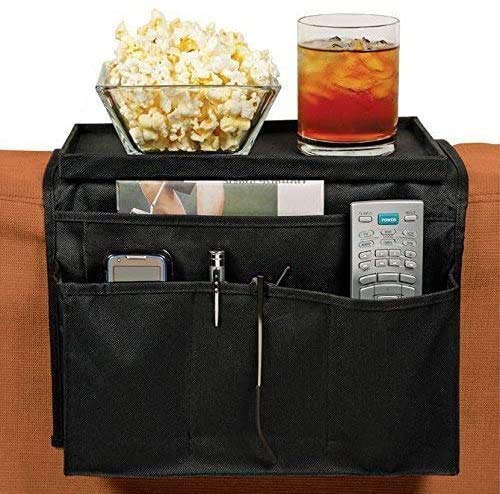 Armchair Organiser Sofa Armrest Storage Bag TV Remote Control Caddy Arm Rest Organiser Holder Sofa Tray Remote Caddy Chair Couch Storage Arm Tidy 6