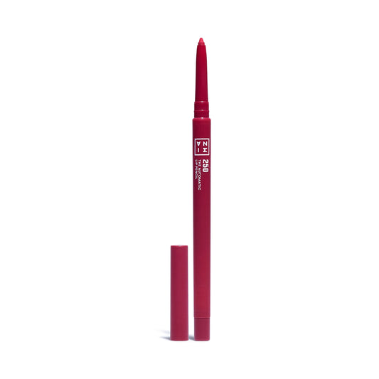 3INA MAKEUP - The Automatic Lip Pencil 250 - Dark pink red Lip Liner Built- In Sharpener - Waterproof Lip Liner