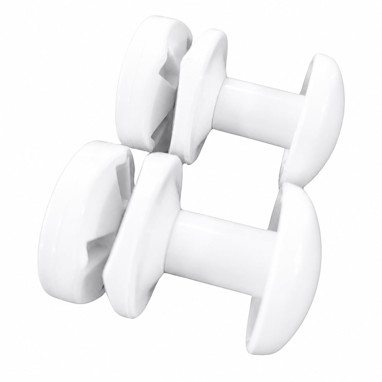 Set of 2 White Towel Rail Hooks for Radiator Towel Dryer - Pair of Hooks (White)