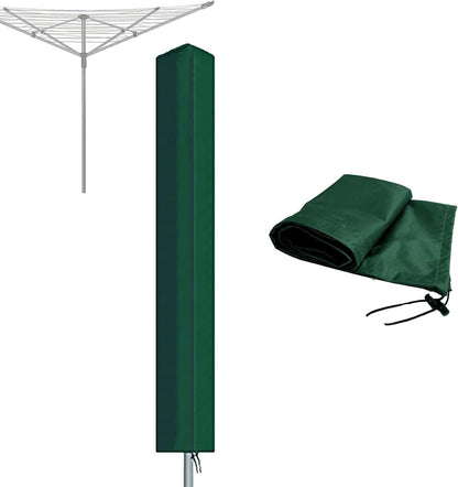 RICHIE Rotary Airer Cover Rotary Clothes Line Cover 600D Washing Lines Cover Waterproof with Zip 16x16x165cm Rotary Dryer Covers Dryer Protective