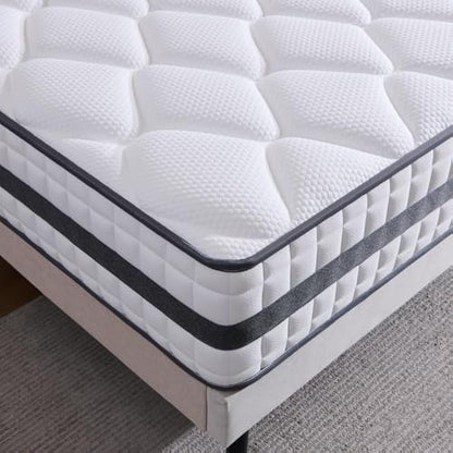 Twirest Single Mattress, Hybrid Memory Foam and Spring Mattress, Zonal Support, Decompression, Medium Firm, Soft and Breathable Cloth, Mattress-in-Box, 90x190x25cm
