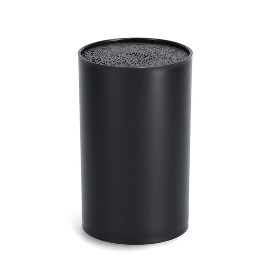 Zeller Knife Block with Bristle Insert, Black, 11 x 18 cm