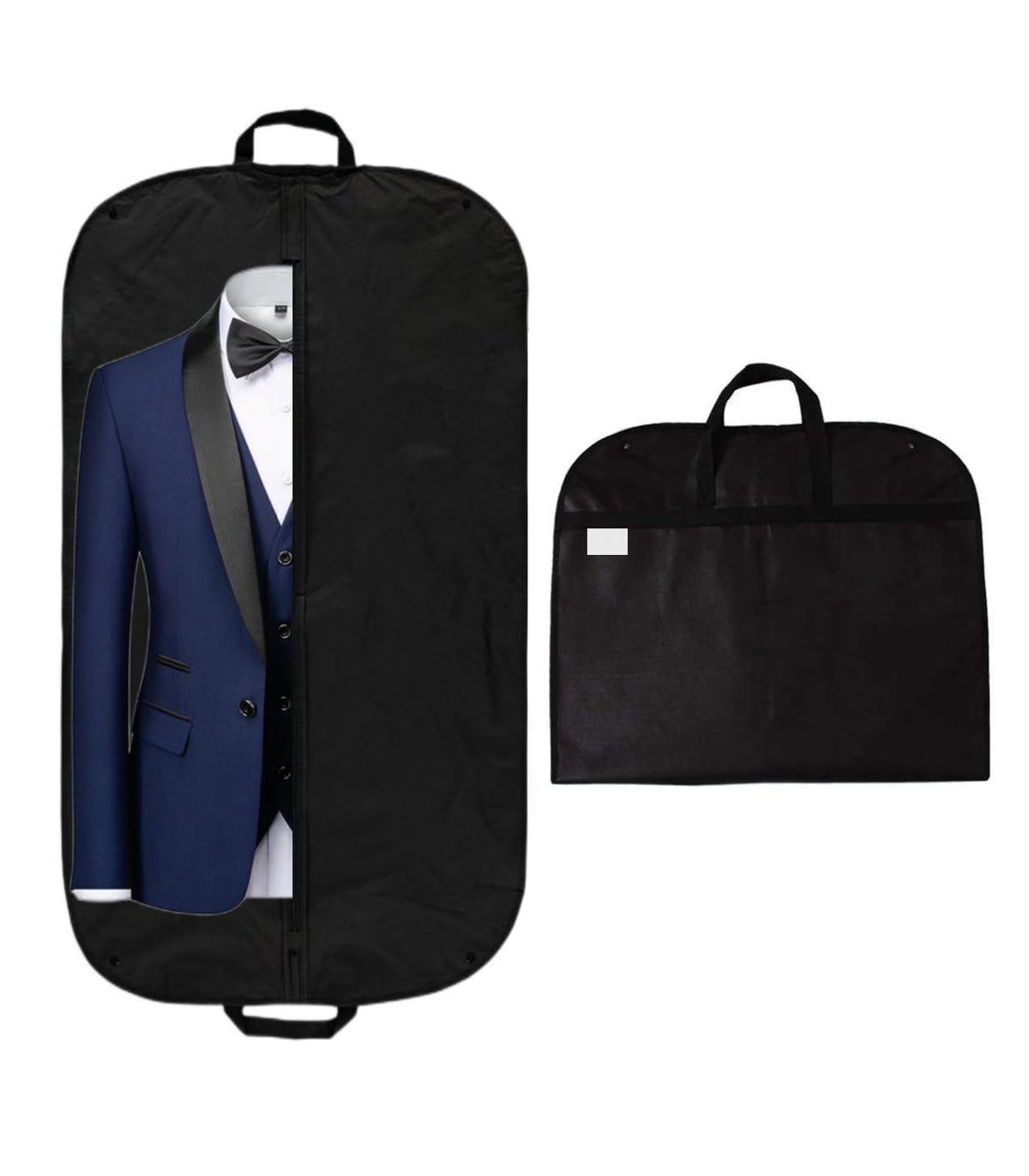 58" Clothes Carrier Travel Bag Zipped Foldover Breathable Multi-Use Garment Cover Clothes Suit Tuxedos Dresses Coats Carrier Carry Handles & Hold