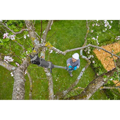 Gardena Cordless Telescopic Tree Pruner HighCut 360/18V P4A no battery: Lopper with telescopic handle for branches up to 5 m high, rotating cutting head, ergonomic handle, LED display (14776-55)