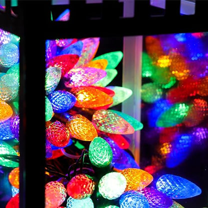 Christmas Concepts 200 Multi Colour Pinecone Lights with Twinkling Effect - Christmas Lights