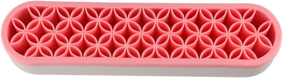 Tiardey 1 Pcs Cosmetic Storage Box,Desktop Organisers Silicone Make Up Brush Storage Stand Sewing Tool Storage Box Desktop Storage Box for