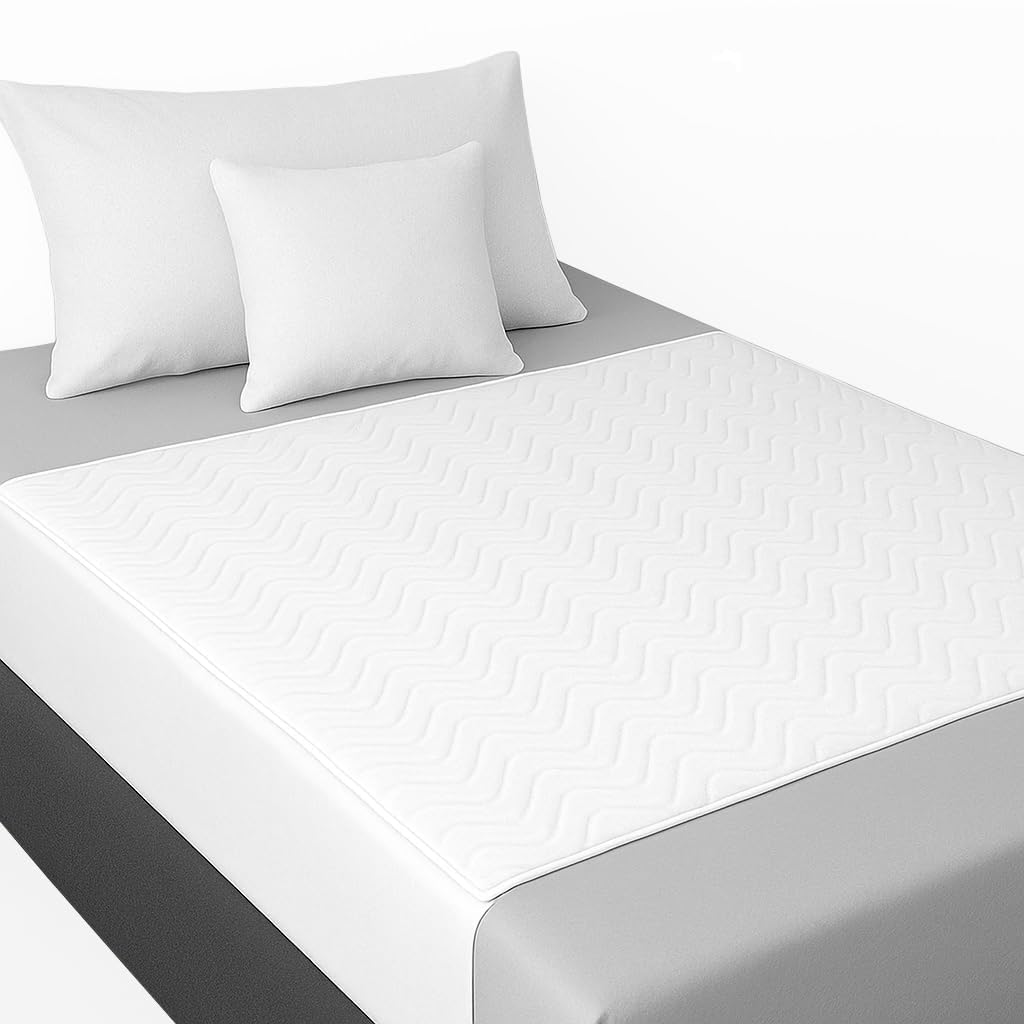 Washable Adult Bed Pads with Wings and 4 Layers of Protection for Beds – Waterproof Reusable Absorbent – Baby Pads – Protector with Wings 135 x 85 cm