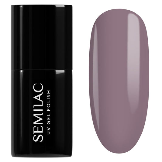 SEMILAC Gel Nail Polish 373 Moderate Burgundy - Full Coverage Gel Polish - Soak Off Easy To Use LED/UV Nail Lamp - Long Lasting Manicure and Pedicure