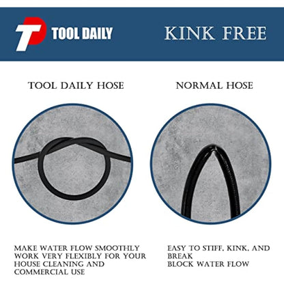 Tool Daily High Pressure Washer Hose, 25 FT X 1/4 Inch, 3600 PSI, M22 14mm, Replacement Power Washer Hose for Most Brands