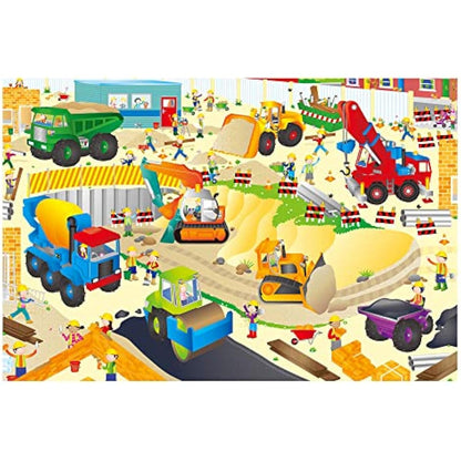 Galt Toys, Giant Floor Puzzle - Construction Site, Floor Puzzles for Kids, Ages 3 Years Plus