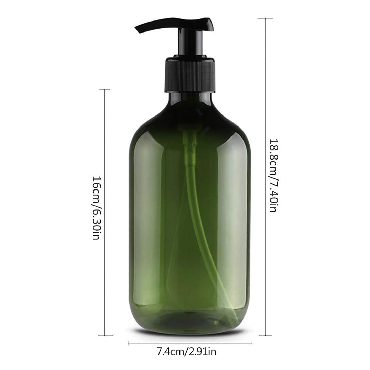 Empty Pump Bottle Dispenser | 500ml/16.9oz Pump Bottles Soap Dispenser | 4/2/1pcs Washing up Liquid Dispenser | Plastic Liquid Soap Dispenser