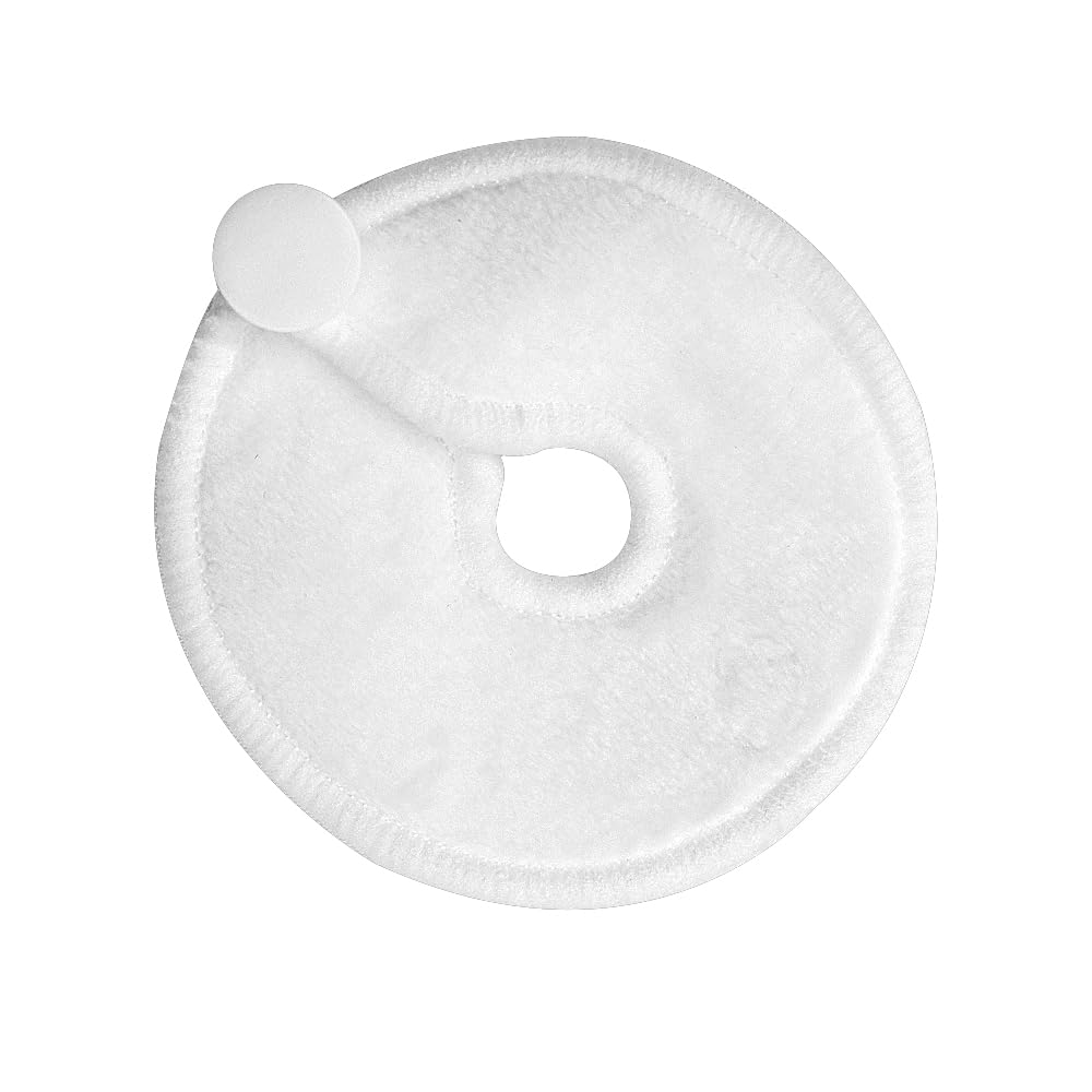 Hsthe Sea 12 Pieces G Tube Pad Holders Reusable Feeding Tube Supplies For Feeding Support Abdomen Button Cover Breastfeeding Nursing (White)