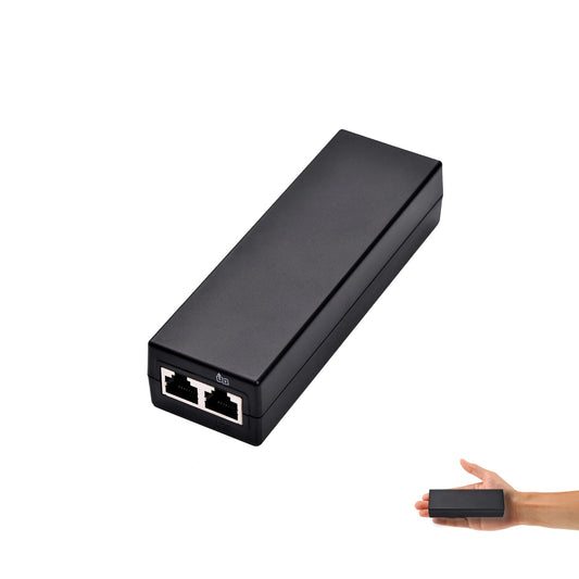 REVODATA 2.5Gbps 30W Active PoE Injector, Convert Non-PoE to PoE Injector Adapter, Up to 100 Meter Max 30W Active PoE Output, 100-240V Input,