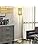 Gold Floor Lamp,Elegant Crystal Floor Lamp Modern Standing Lamp with On/Off Foot Switch,Tall Pole Accent Lighting for Living Room, Girl Bedroom, Dresser, Office
