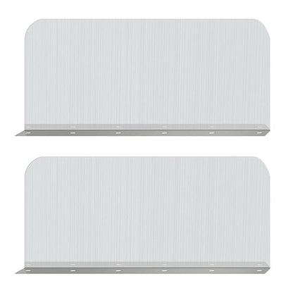 2 Pcs Side Splash Guard, Stainless Steel Faucet Splash Protector Wall Mount Fryer Splatter Shield with Screws for Kitchen Restaurant Bathroom