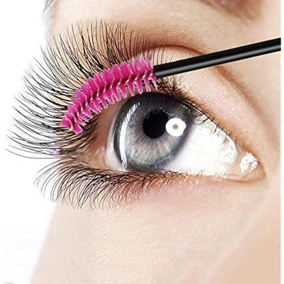 Disposable Eyelash Brushes Mascara Wands Eye Lash Eyebrow Applicator Cosmetic Makeup Brush Tool Kits (Multi-colored, 200pc)