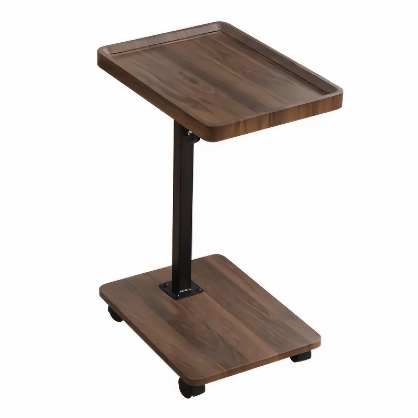 HaoXiao Futrue Adjustable Side Table Height Mobile Wooden Bed Side Tables 360° Rotate,Easy To Use Perfect for Relaxing Sofa Table